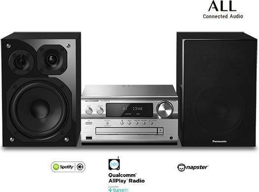 Immagine prodotto Panasonic Sc-Pmx152 (Airplay, WiFi, Bluetooth, Multisala, Spotificare collegare, Lettore CD, 2x 60 W)