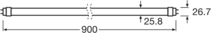 Produktbild Osram LED TUBE T8 EM BIO-LUMILUX 900 mm 10W 965 (G13, 10 W, 1200 lm, 8 x, E)