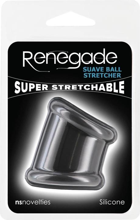 Actual product image NS Novelties renegade suave ball stretcher black