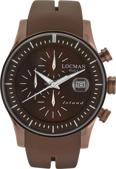 Produktbild Locman Italy Herrenuhr Island Chronograph PVD Ref. 0620 (Chronograph, 40 mm)