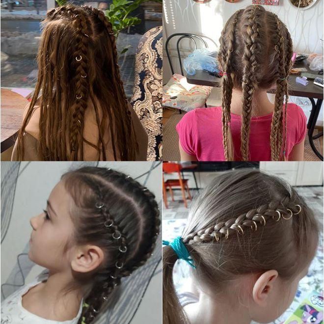 Immagine prodotto MU Style Anelli per capelli in metallo della serie Riri (set da 200)