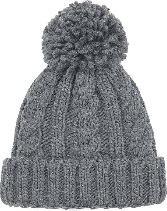 Image du produit Beechfield Bonnet à pompon Unsiex avec motif torsadé Adultes (Taille unique)