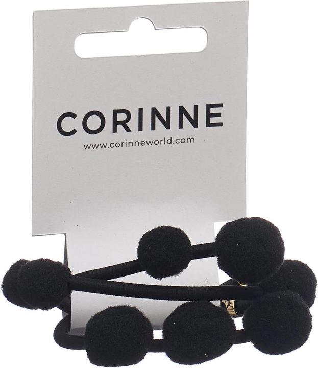 Corinne World - Hair Tie Pom Pom "Ibiza" Black (Haargummi)