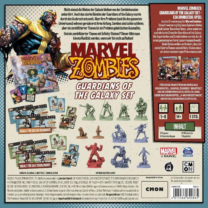 Actual product image Cmon CMND1251 - Marvel Zombies - Guardians of the Galaxy, board game, for 1-6 players, from 14 y. (EN) (German)