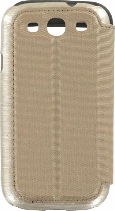 Produktbild Puloka Flip Case für Samsung Galaxy S3 gold (Samsung Galaxy S III I9300)