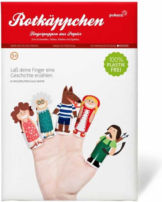 Produktbild Pukaca Papierfingerpuppenset. 6 Rotkäppchen