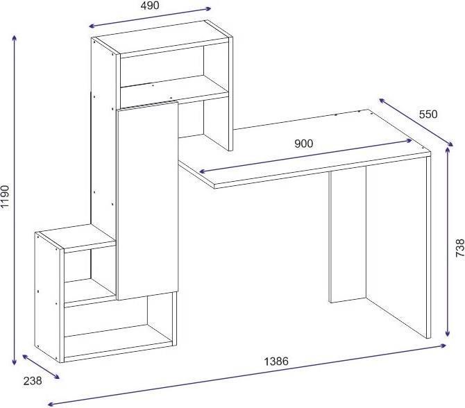 Produktbild Kalune Design Ramona (123.5 x 55 x 119 cm)