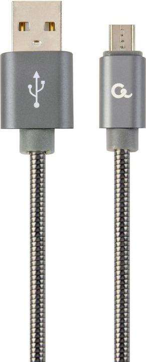 Gembird CC-USB2S-AMMBM-1M-BG Cavo USB USB 2.0 Micro USB B USB A Grigio (1 m, USB 2.0)