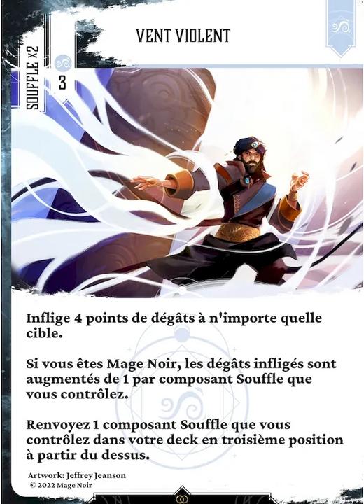 Actual product image Mage Noir Deck building (French)