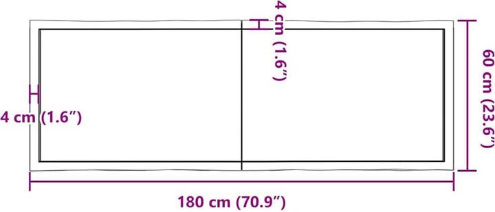 Image du produit VidaXL Aneta (180 x 60 x 4 cm)