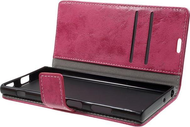 Actual product image MU Classic Vintage look leather book cover (Xperia XA1 Plus)