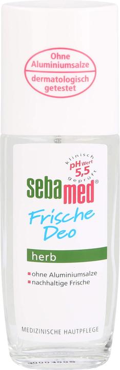 Produktbild Sebamed frische Deo herb für die empfindliche Haut, 75 ml Lösung (Spray, 75 ml)