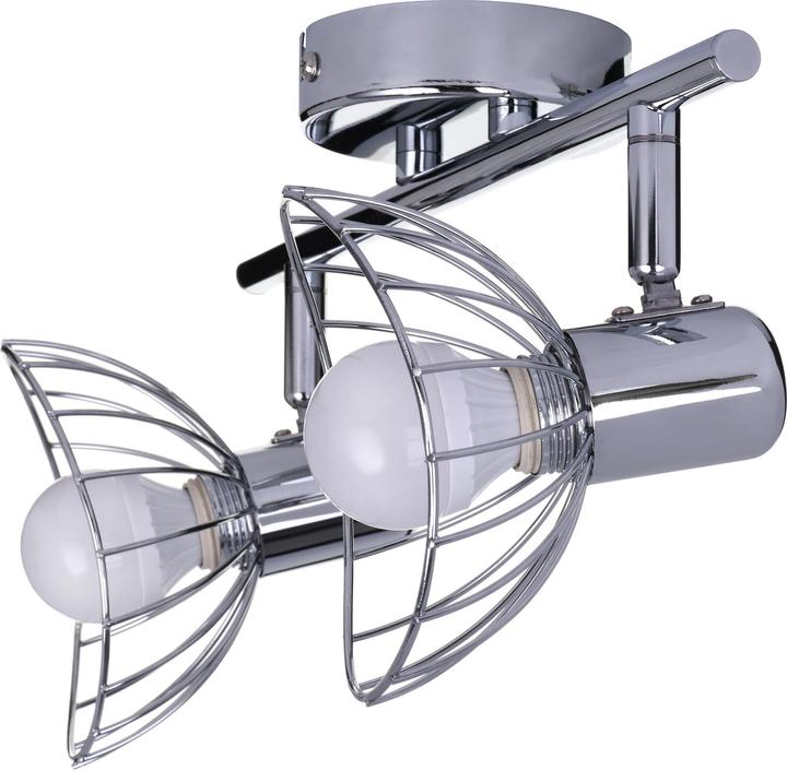 Productafbeelding Activejet GIZEL dubbele lubinis laikiklis wandlamp strip chroom E14 wandlamp skirta woonkamer (30.50 cm, Interieur)