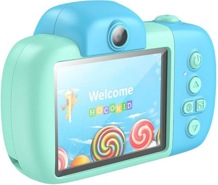 Hoco Headphone with microphone digital kids camera DV201 blue