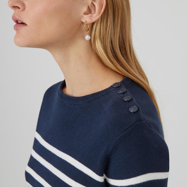 Actual product image La Redoute Collections Organic cotton sailor jumper (L)