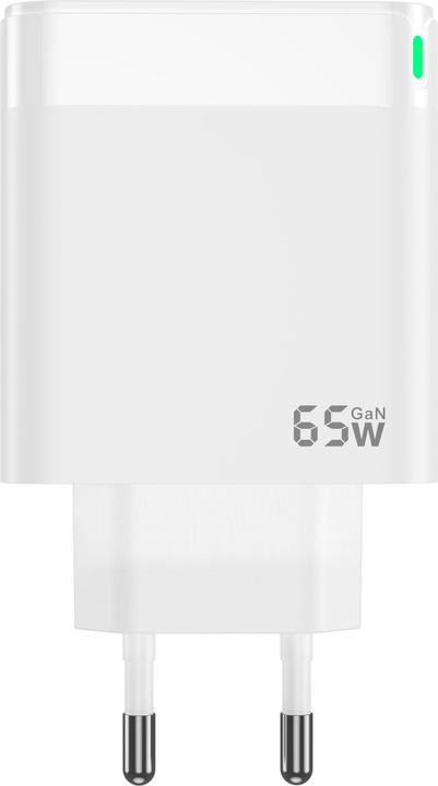 Actual product image Pedea Quick charger "Triple" 65W GaN USB-C (PD) USB-A, white (65 W)