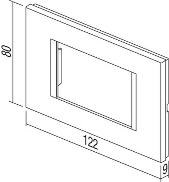 Image du produit TEM Série Module Cadre OL COVER PLATE LINE3M PW