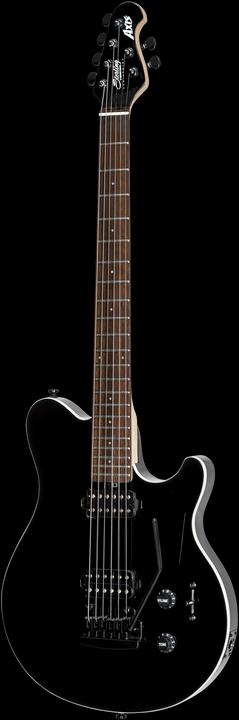 Actual product image Electric Guitar, S.U.B., Axis AX3, Black (Electric guitar, Maple, Mahogany, Aluminium, NATO)