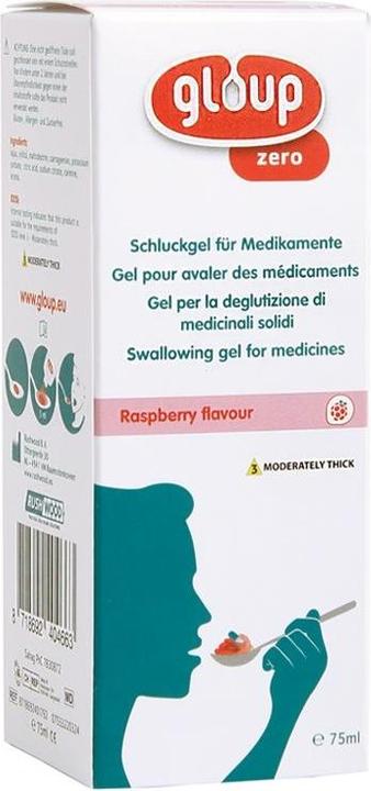 Gloup Schluck Gel für Medikamente Zero mit Himbeer-Aroma (1 x, 75 ml, 106 g)