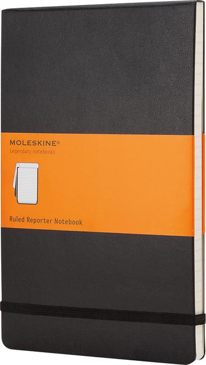 Image du produit Moleskine Carnet de notes classique du journaliste (A6, À rayures, Couverture rigide)