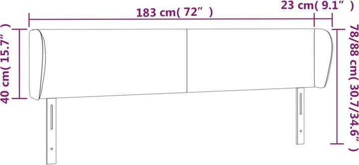 Immagine prodotto VidaXL Chandler (183 x 23 x 88 cm)