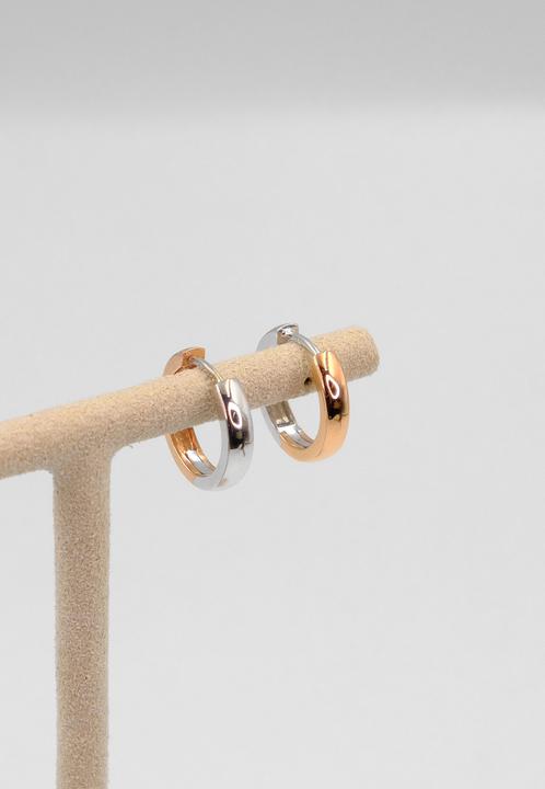 Produktbild Muau Creolen (750, Weissgold, 18 K Gelbgold)