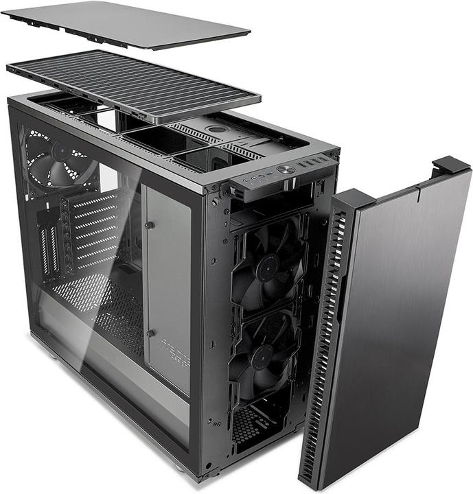 Image du produit Fractal Define R6 USB-C - Gunmetal TG (ATX, mATX, Mini-ITX, E-ATX)