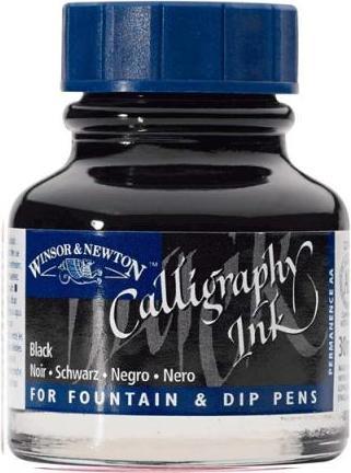 Winsor & Newton Inchiostro calligrafico nero (Calamaio, Nero)