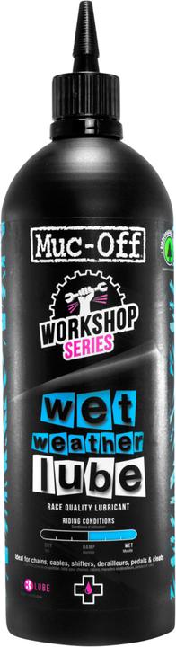 Actual product image Muc-Off Lubrifiant WET LUB Conditions Humides 1L (1000 ml, Universal Lubricant)