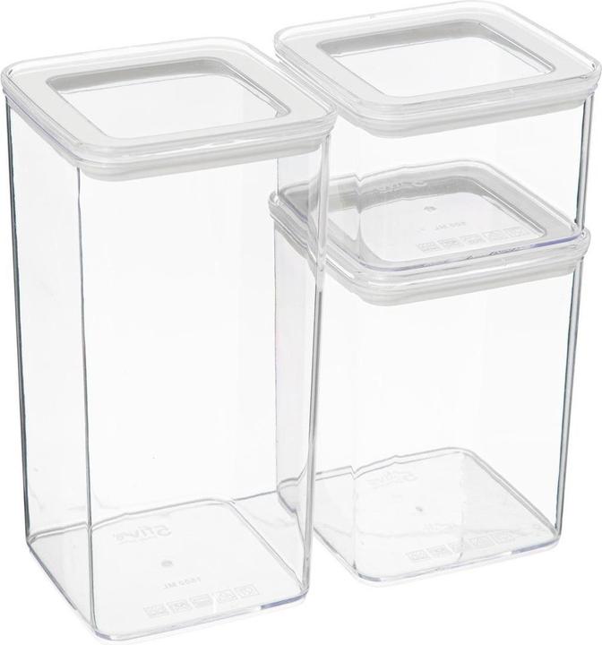 Immagine prodotto 5Five Confezione da 3 scatole di plastica - Trasparente