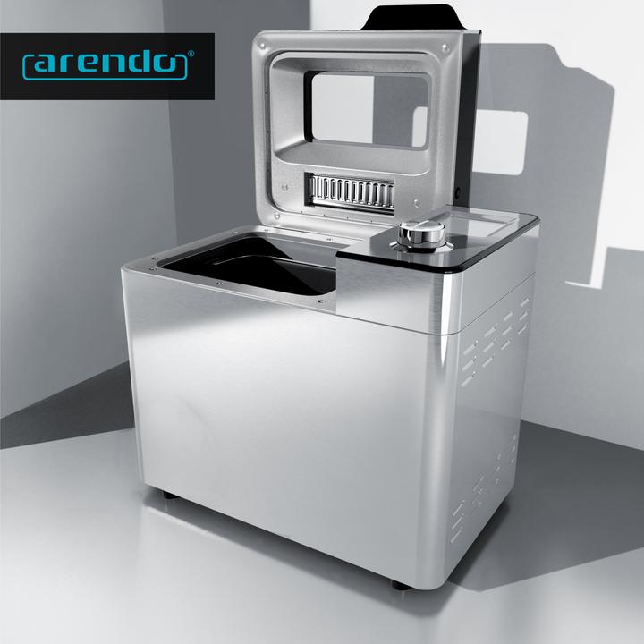 Image du produit Arendo Machine à pain, 25 programmes, 550 W, machine à pain, compartiment à ingrédients automatique