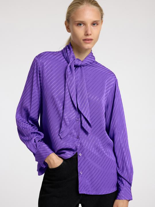 Image du produit Selected Femme Blouse en satin à noeuds (36)