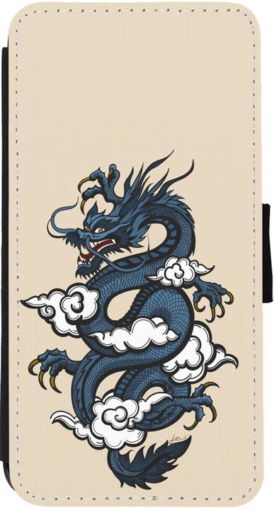 Produktbild PhoneLook Hülle Wallet schwarz Blue Dragon Tattoo (Apple iPhone 13)