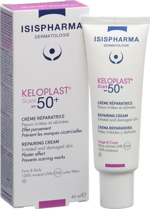 Actual product image Isispharma KELOPLAST SCARS SPF50+ (Suntan cream, SPF 50+, 40 ml)