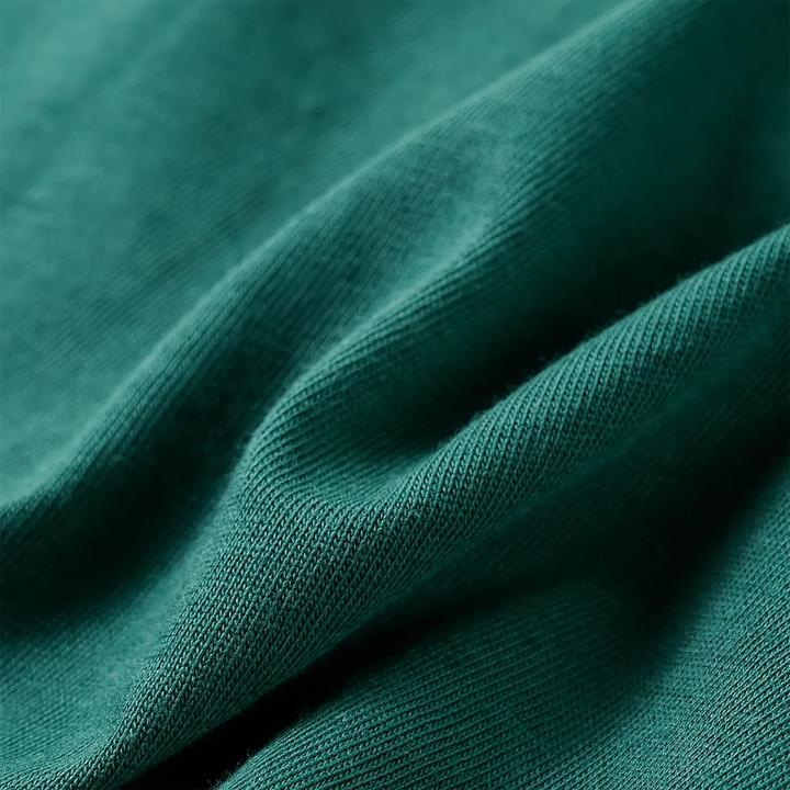 Image du produit VidaXL T-shirt manches longues enfant Vert 92,Matière : 100 % coton,Couleur (92)