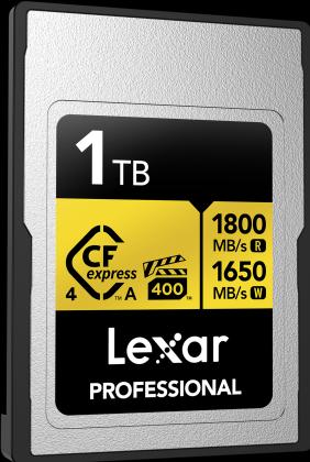 Actual product image Lexar 1800MB/s CFexpress 4.0 A 1TB Gold (1000 GB, CFexpress type A)