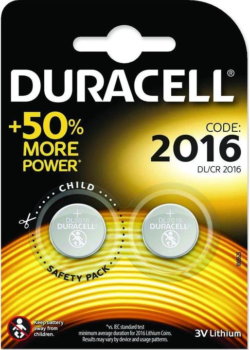 Immagine prodotto Duracell Celle a bottone (1 pz., CR2016, 72 mAh)
