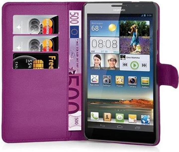 Actual product image Cadorabo Book with stand function cover (Huawei D3 Mate 7)