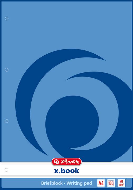 Actual product image Herlitz Letter pad x.book DIN A4 lined (A4, Lined, No binding)