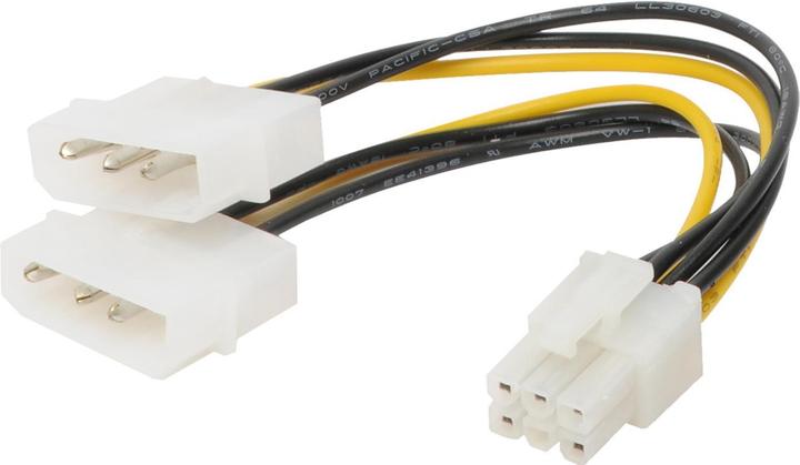 Shiverpeaks Connectivité maximale S/CONN Câble d'alimentation interne, 2x 5,25 mâle vers 6 broches PCI Express