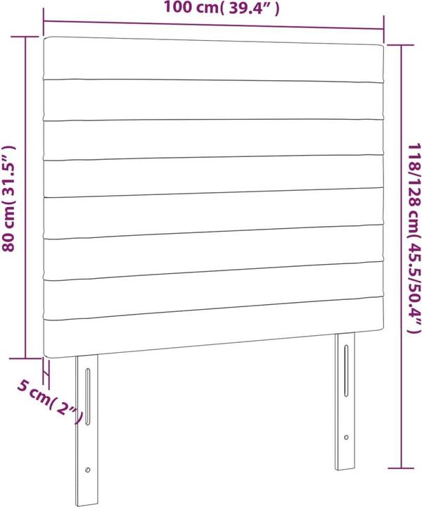 Produktbild VidaXL Daria (100 x 5 x 128 cm)