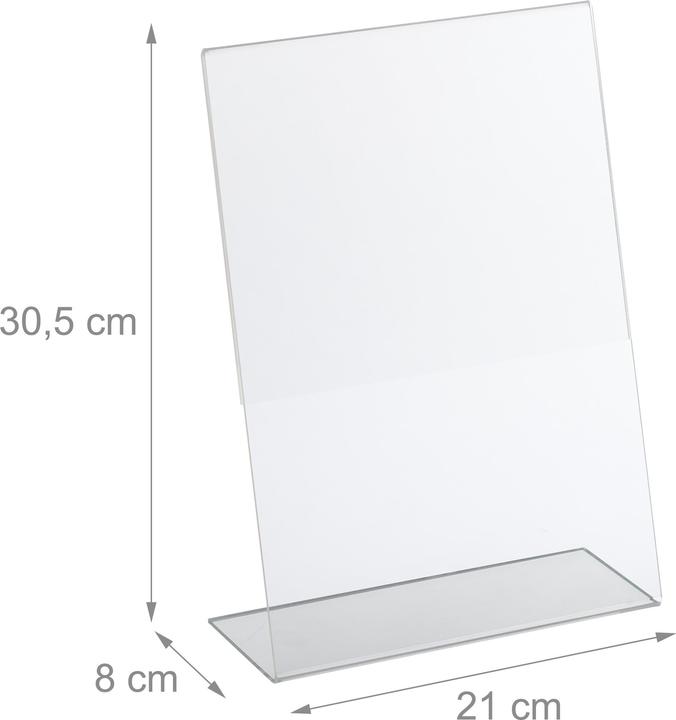Actual product image Relaxdays 5x table stand (A4)