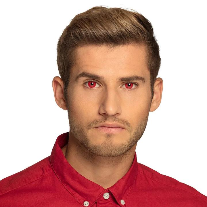 Immagine prodotto Boland Monats Kontaktlinsen UV Rot 2 Stück (Rosso)