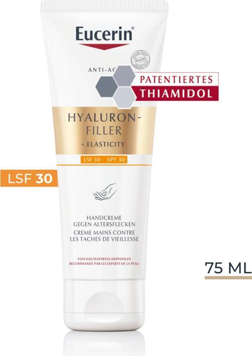 Produktbild Eucerin HYALURON-FILLER + ELASTICITY Handpflege LSF 30 (75 ml)