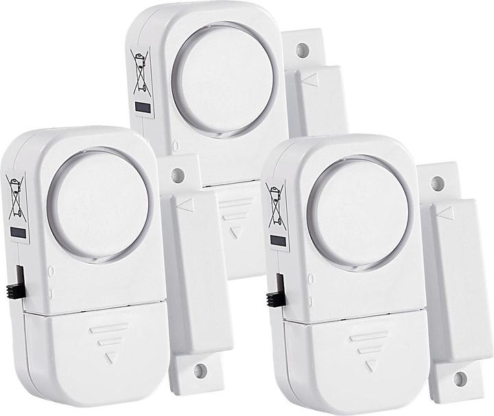 Image du produit VisorTech Lot de 3 mini-alarmes de porte et de fenêtre