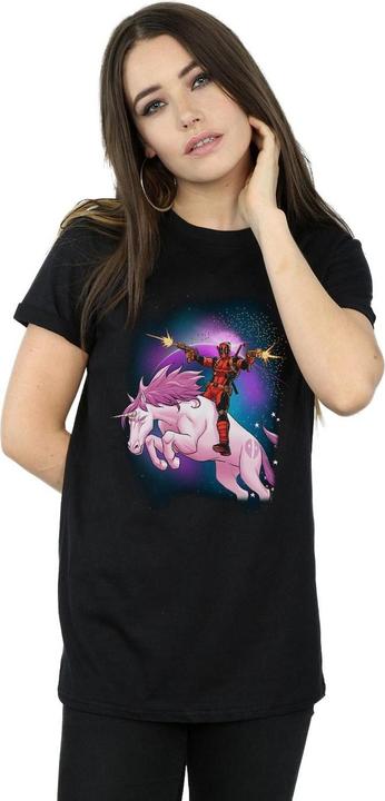 Produktbild Deadpool Space Unicorn Boyfriend Fit TShirt (M)