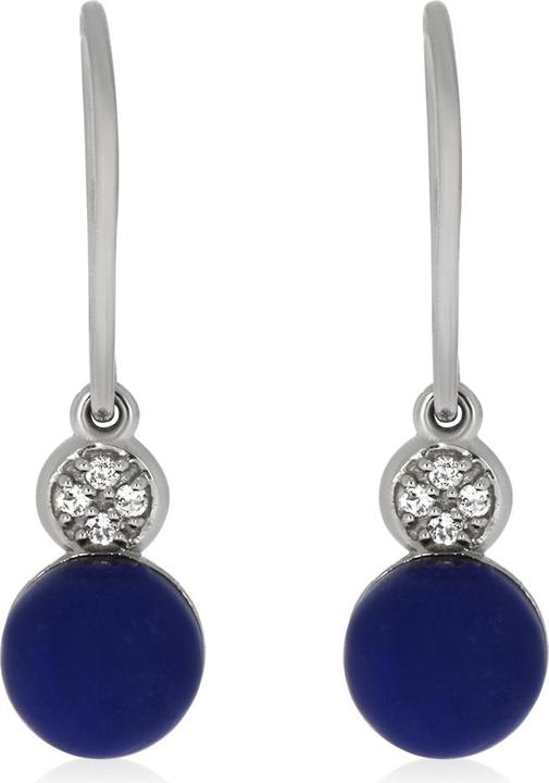 Produktbild Xen Ohrhänger mit Lapis Lazuli und Weisstopase ca. 2,07 ct. rhodiniert (925 Sterling Silber)