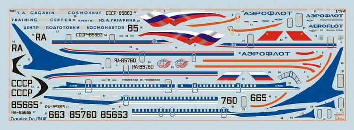 Produktbild Tamiya 1:144 Tupolev TU-154M Airliner