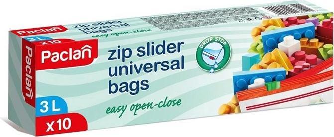 Paclan SACCHETTI PER CONGELATORE CON ZIP 3LX10PZ 137120 (10 x)