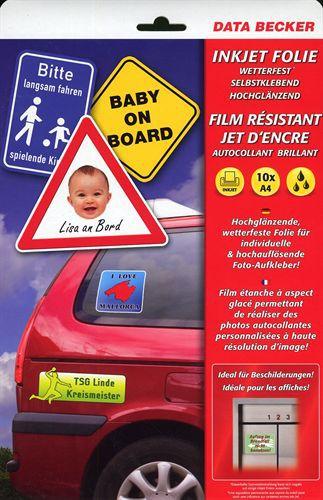Produktbild wetterfeste Inkjet-Folien selbstklebend, 10 Folien (10 x)